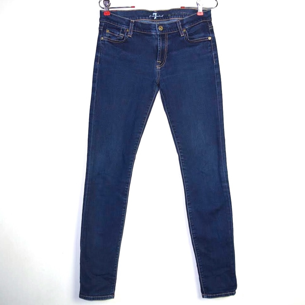 7 For All Mankind The Skinny Blue Jeans